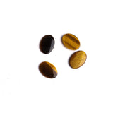 Tiger Eye Oval Single Bevel Buff Top (SBBT) AAA Grade Both Side Polished Size 13x18x2.0-3.0 mm 25 Pcs Weight 131 Cts