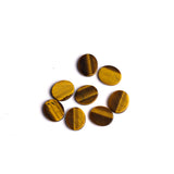 Tiger Eye Oval Flat Top Straight Side (FTSS) AAA Grade Both Side Polished Size 12x14 mm 35 Pcs Weight 148 Cts