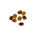Tiger Eye Oval Flat Top Straight Side (FTSS) AA Grade Both Side Polished Size 7x8 mm Lot of 95 Pcs Weight 117 Cts