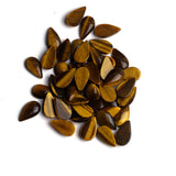 Tiger Eye Pear Cabochon AAA Grade Both Side Polished Size 7x12 mm Lot of 50 Pcs Weight 76 Cts