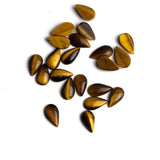Tiger Eye Pear Cabochon AAA Grade Both Side Polished Size 7x12 mm Lot of 50 Pcs Weight 76 Cts