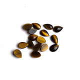 Tiger Eye Pear Cabochon AA Grade Both Side Polished Size 6.5x10 mm 200 Pcs Weight 320 Cts