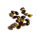 Tiger Eye Pear Cabochon AA Grade Both Side Polished Size 6.5x10 mm 200 Pcs Weight 320 Cts