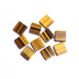 Tiger Eye Square Flat Top Straight Side (FTSS) Both Side Polished AAA Grade Size 14x14x4 MM Lot of 30 Pcs Weight 317 Cts