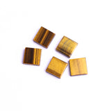 Tiger Eye Square Flat Top Straight Side (FTSS) Both Side Polished AAA Grade Size 14x14x4 MM Lot of 30 Pcs Weight 317 Cts