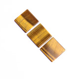 Tiger Eye Square Flat Top Straight Side (FTSS) Both Side Polished AAA Grade Size 25x25x2 MM 10 Pcs Weight 176 Cts