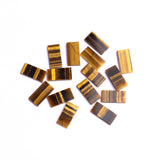 Tiger Eye Rectangle Flat Top Straight Side (FTSS) Both Side Polished AAA Grade Size 8x16 MM 50 Pcs Weight 168 Cts
