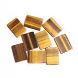 Tiger Eye Rectangle Flat Top Straight Side (FTSS) Both Side Polished AAA Grade Size 18x25 MM 10 Pcs Weight 131 Cts