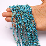 Turquoise (Stabilized) Uncut Strand Length-16 Inch 5 Strand