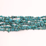 Turquoise (Stabilized) Uncut Strand Length-16 Inch 5 Strand