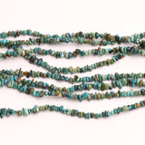 Turquoise (Stabilized) Uncut Strand Length-16 Inch 5 Strand