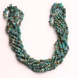 Turquoise (Stabilized) Uncut Strand Length-16 Inch 5 Strand