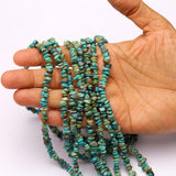 Turquoise (Stabilized) Uncut Strand Length-16 Inch 5 Strand