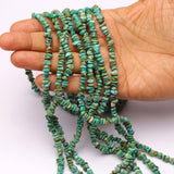 Turquoise (Stabilized) Uncut Strand Length-16 Inch 5 Strand