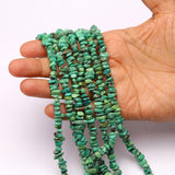 Turquoise (Stabilized) Uncut Strand Length-16 Inch 5 Strand