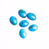 Turquoise (Stabilized) Oval Cabochon AAA Grade Flat Back Size 10x14 mm 20 Pcs Weight 81 Cts