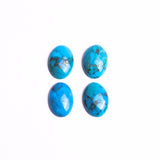 Turquoise (Stabilized) Oval Cabochon AAA Grade Flat Back Size 13x18 mm Lot Of 30 Pcs Weight 211 Cts