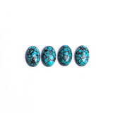 Turquoise (Stabilized) Oval Cabochon AAA Grade Flat Back Size 10x15x4 mm 10 Pcs Weight 43 Cts