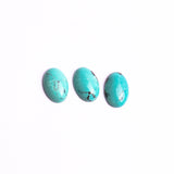 Turquoise (Stabilized) Oval Cabochon AAA Grade Flat Back Size 10x15x4 mm 10 Pcs Weight 40 Cts