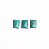 Turquoise (Stabilized) Rectangle Single Bevel Buff Top (SBBT) AAA Grade Flat Back Size 11x16x3.5 MM 20 Pcs Weight 124 Cts