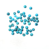 Turquoise (Stabilized) Round Cabochon AAA Grade Flat Back Size 4 MM 100 Pcs Weight 23 Cts