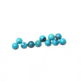 Turquoise (Stabilized) Round Cabochon AAA Grade Flat Back Size 4 MM 100 Pcs Weight 23 Cts