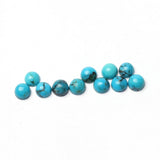 Turquoise (Stabilized) Round Cabochon AAA Grade Flat Back Size 4 MM 100 Pcs Weight 23 Cts