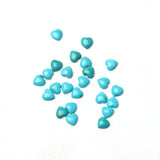 Turquoise (Stabilized) Heart AAA Grade Flat Back Size 5 MM Lot Of 100 Pcs Weight 34 Cts