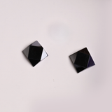 Hematite Square Faceted Back Half Drilled AAA Grade Both Side Polished Size 15 mm 10 Pcs Weight 158 Cts
